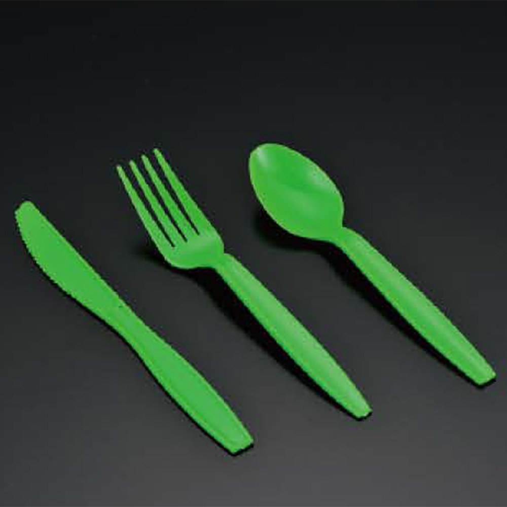 绿色刀叉勺